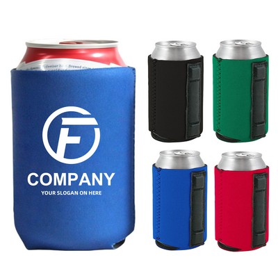 Neoprene Magnetic Can Cooler For 12oz Beverage Cans W/ 3 Pcs Magnet