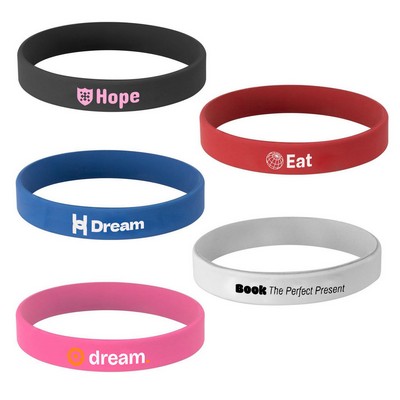 Custom Debossed Silicone Rubber Bracelet
